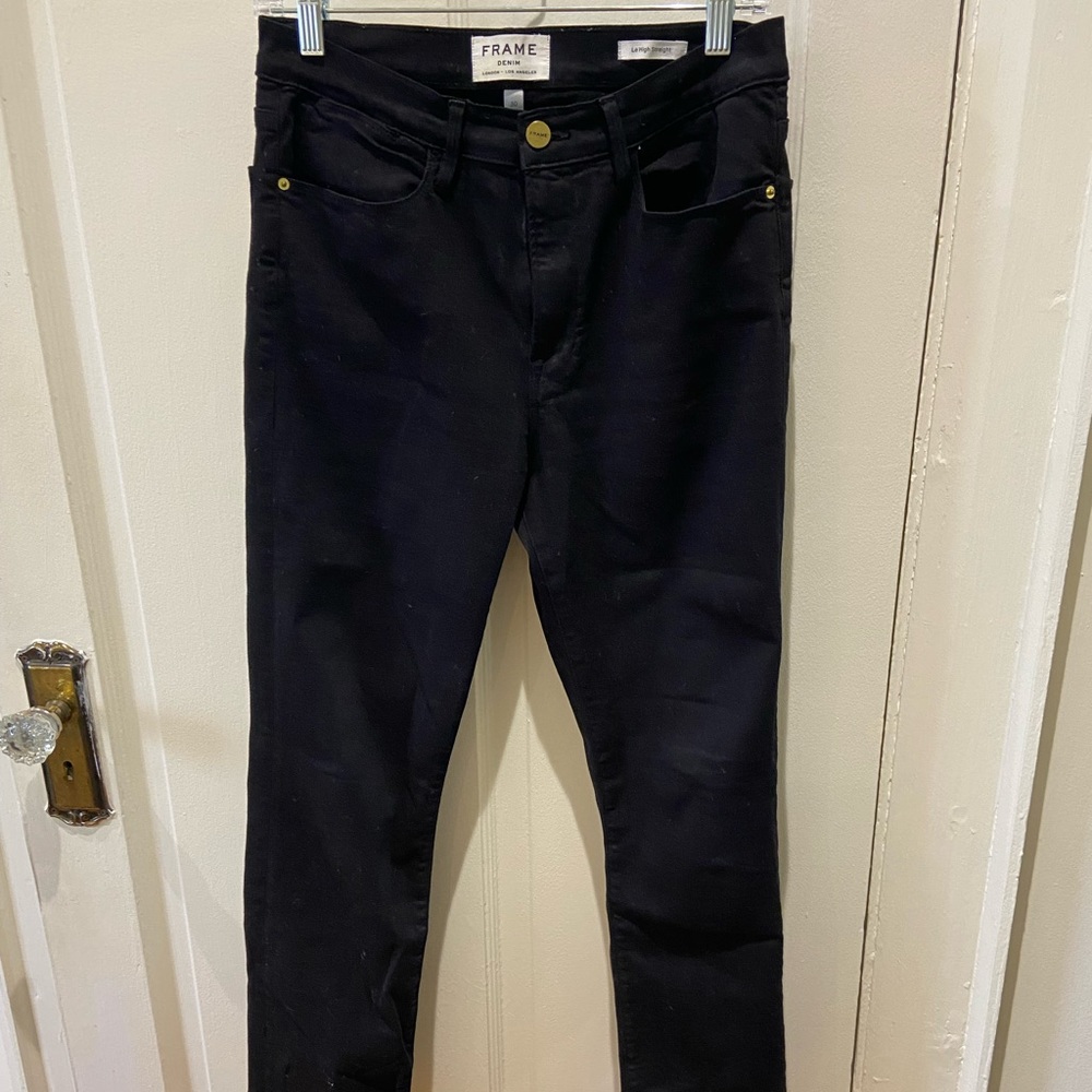 Black Frame Skinny Jeans